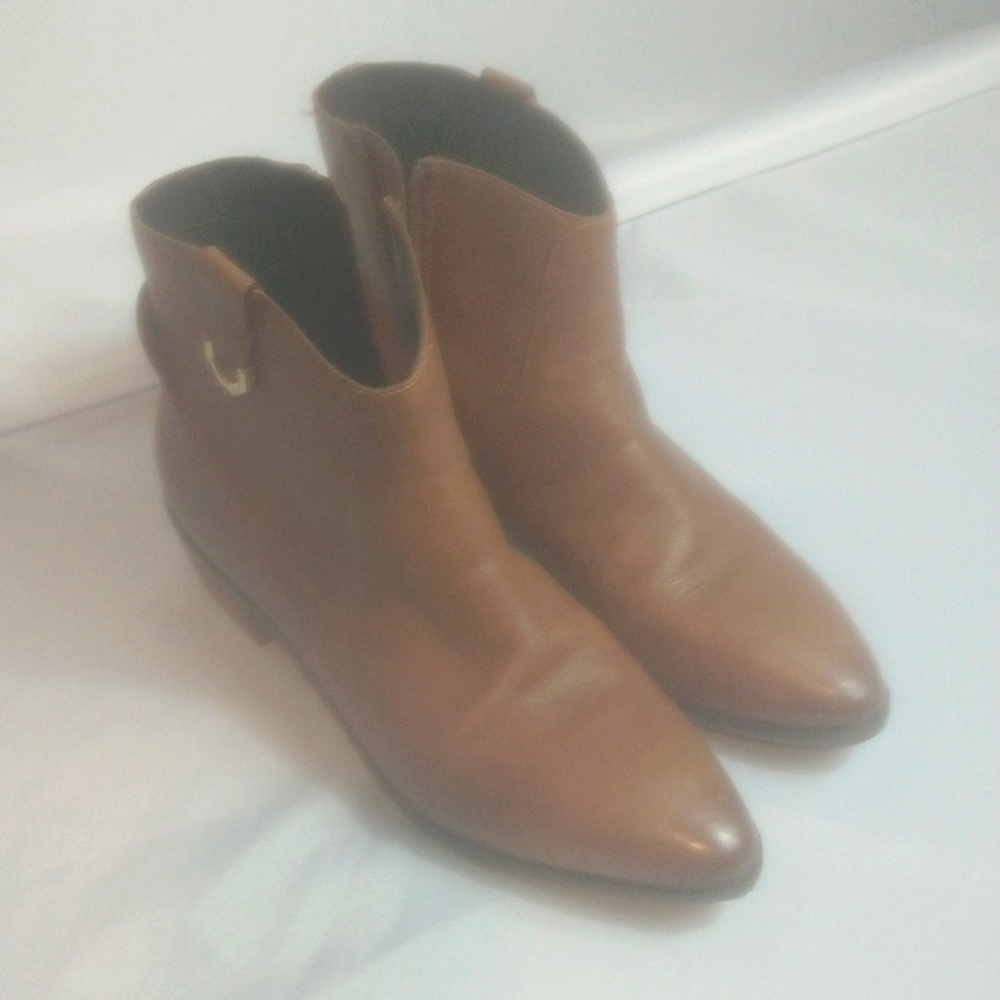 Cole haan brown ankle boots with heel size 9 1/2 women's